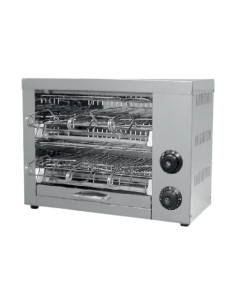 Tostapane Elettrico A6 Inox da Banco 6 Resistenze al Quarzo