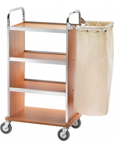 Carrello Portabiancheria - 4 Ripiani in Laminato - CA1505