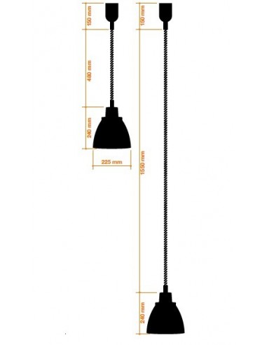 Lampada Riscaldante Infrarossi Alluminio Luce Bianca - NA25W
