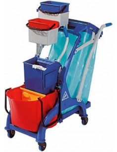 Carrello per Pulizie - Secchio Strizzatore e Mini Secchi - CA1613