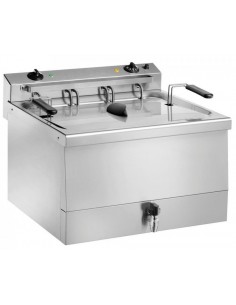 Friggitrice Elettrica  Pasticceria FC18 Rubinetto Capacità 18 Lt