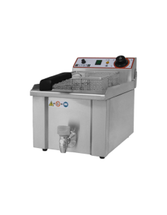Friggitrice Elettrica da Banco FBR13 Rubinetto Capacità Olio 13 Lt