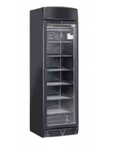 Congelatore Verticale Nero con Display - Porta Vetro - TNG390CB