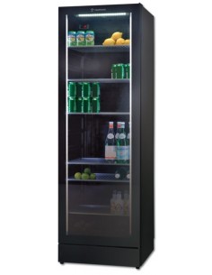 Frigorifero Verticale Bibite Nero con Serratura Capacità 368Lt