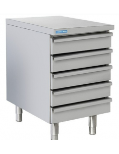 Cassettiera Neutra COOL HEAD per Panetti Pizza 5 Cassetti - D5