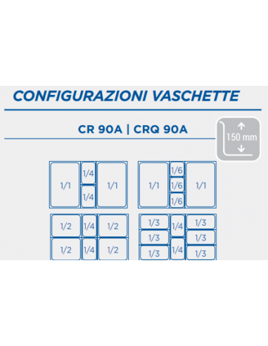 Saladette Refrigerata GN 1/1 - 2 Porte - Vetro Protezione - CRQ90A