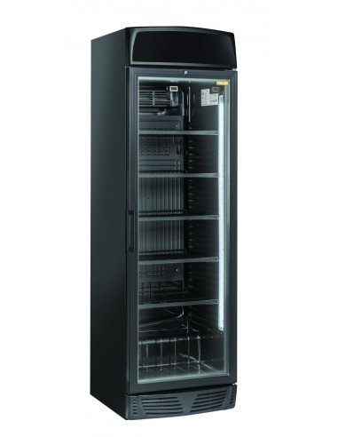 Frigorifero Bibite Nero con Porta Vetro 350 Lt - TKG390CB