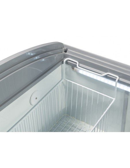 Congelatore a Pozzetto - Vetri Curvi Scorrevoli - 370 Lt -  CG409A