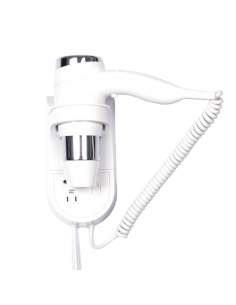 Asciugacapelli da Hotel a Parete Bianco 1600 W 2 Quantità - HD22W