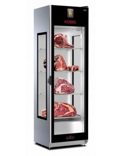 Vetrina Frigo Verticale per Carne Capacità 292 Lt 3 Lati Vetro