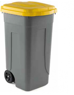 Pattumiera Polietilene Giallo - 80 Lt - AV4682 GIALLO