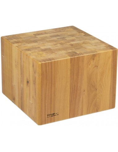 Ceppo in Legno Spessore 35 cm con Base - cm 50x50x90h - CCL3555