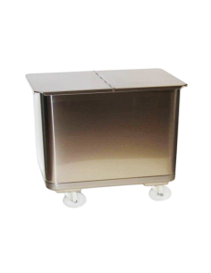 Tramoggia in Acciaio 4 Ruote 135 Lt - 700x395x725h mm - TC70