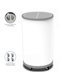 Frigorifero Pozzetto Rotondo Bianco 54Lt Diametro 451x880h mm