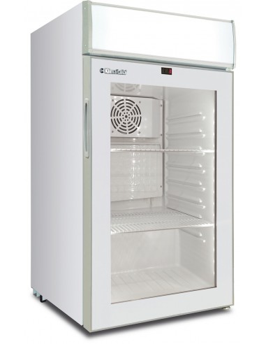 Frigorifero Bibite Bianco Sopra Banco Porta Vetro - 80 Lt - CL80FLC