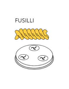 Trafila Fusilli per Macchina Pasta Fresca Fimar - Diametro 9 mm