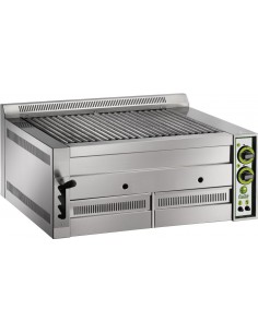 Griglia a Pietra Lavica 6 Bruciatori Griglia Inclinabile - B80