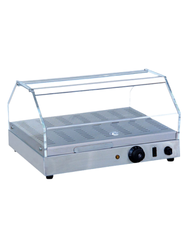 Vetrina da Banco Riscaldata DH260 Umidificatore Basamento Inox