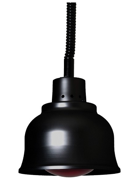 Lampada Riscaldante Alimenti Infrarossi Nera Luce Bianca - LB25W
