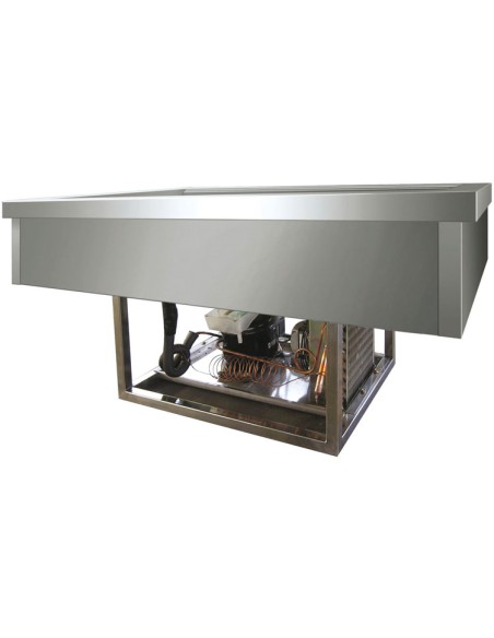 Vasca Refrigerata da Incasso Inox - 4xGN 1/1 H150 - G-VRI411