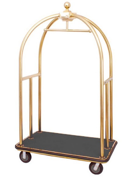 Carrello Portabagagli Hotel Ottonato Moquette Nera - CART-G