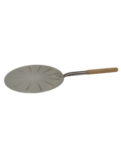 Paletta Tonda Forata in Alluminio per Pizza - Diametro 320 mm - PL32F