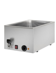 Bagnomaria da Banco con Rubinetto GN1 / 1 Altezza 150 mm - BM116R