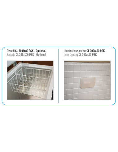 Frigorifero Pozzetto Porta Cieca Battente Capacità 410 Lt - CL400PSK