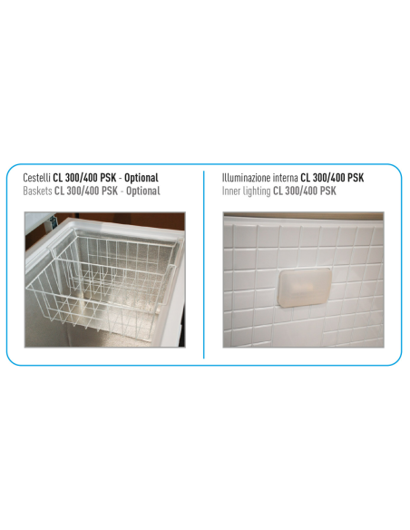 Frigorifero Pozzetto Porta Cieca Battente Capacità 410 Lt - CL400PSK