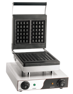 Piastra Waffle WFE1 per 2 Cialde Waffel Tipo Belga