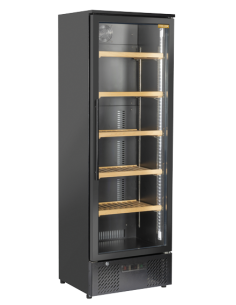 Frigo per Vino Nero Porta Vetro 5 Mensole - CW380