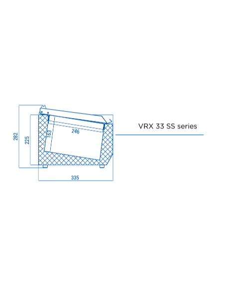 Vetrina Ingredienti Coperchio Inox 7 Gastronorm 1/4 - VRX15/33S/S