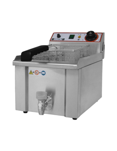 Friggitrice Elettrica FBR7 Rubinetto Scarico Capacità Olio 7 Lt