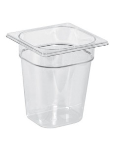 Bacinella Policarbonato con Coperchio GN1/6 Altezza 10 cm - 3 Qnt