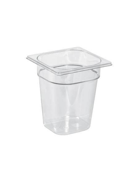 Bacinella Policarbonato con Coperchio GN1/6 Altezza 10 cm - 3 Qnt