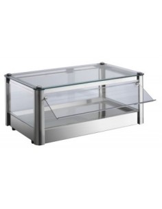Vetrina Neutra da Banco KB31N Plexiglass Inox Dim: 370x370x240h mm