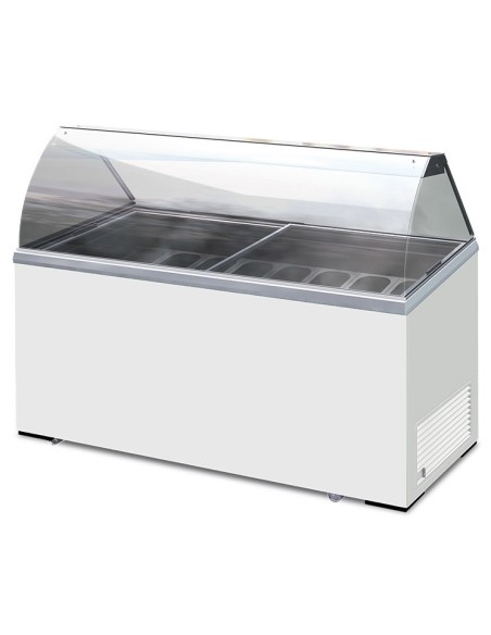 Banco Gelato Mantecato - Capacità 8 Vaschette da 5 Lt - ICE8