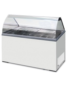 Bancone Gelato Mantecato ICE7 Capacità 7 Vaschette da 5 Lt