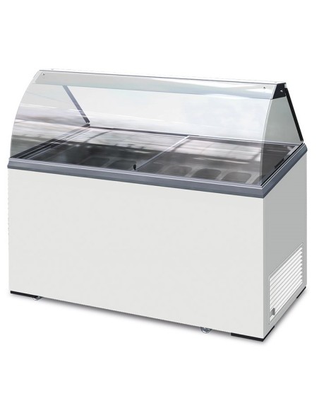 Bancone Gelato Mantecato - Capacità 7 Vaschette da 5 Lt - ICE7
