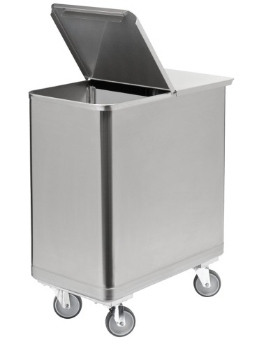 Tramoggia per Farina in Acciaio Inox - Capacità 150 Lt - TRA150 VT