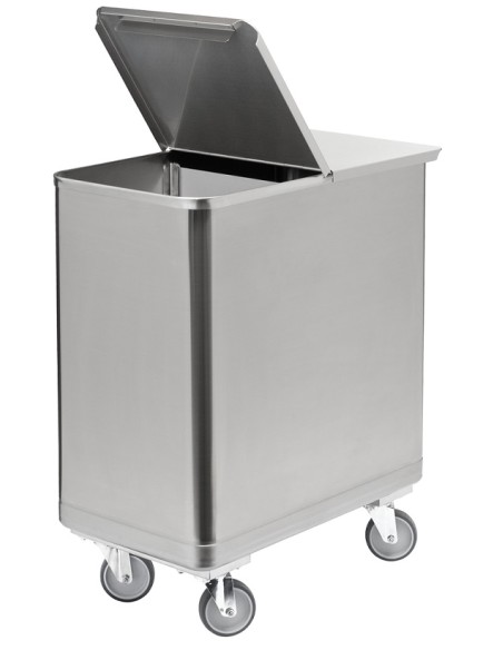 Tramoggia per Farina in Acciaio Inox - Capacità 150 Lt - TRA150 VT