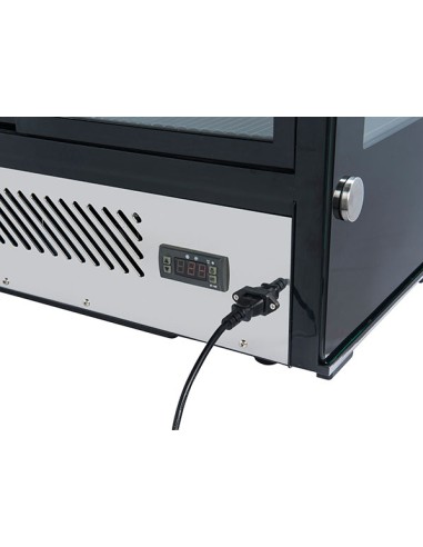 Vetrina Refrigerata da Banco RC120 Nera Capacità 120 Lt