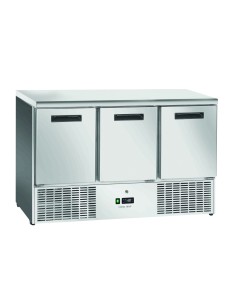 Saladette Freezer GN 1/1 con Top Acciaio Inox 3 Porte - CNX93V