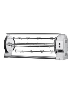 Girarrosto a Legna 4 Aste 16 Polli 760 mm Dimensione 1020x420x556h mm