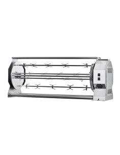 Girarrosto a Legna 6 Aste 760mm 24 Polli Dimensione 1020x490x646h