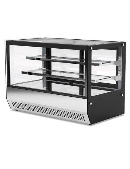 Vetrina Refrigerata Sopra Banco - 2 Mensole in Vetro - DLX90