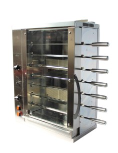 Multigrill per Churrasco a Gas Capacità 7 Spade in Acciaio - CGV4