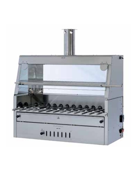 Griglia a Carbonella Brace Carne - Capacità 13 Spade - SPI1200