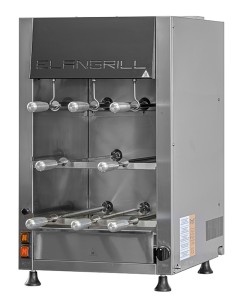 Forno Cottura Churrasco 3 Piani 8 Spade Inox - CHURRASCOCM8