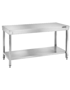 Tavolo Acciaio Inox con Ripiano Dimensioni 120x60x85h cm - TDL126VT